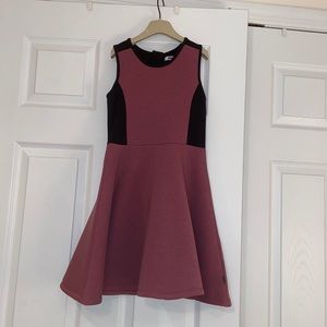 DKNY pink and black formal dress